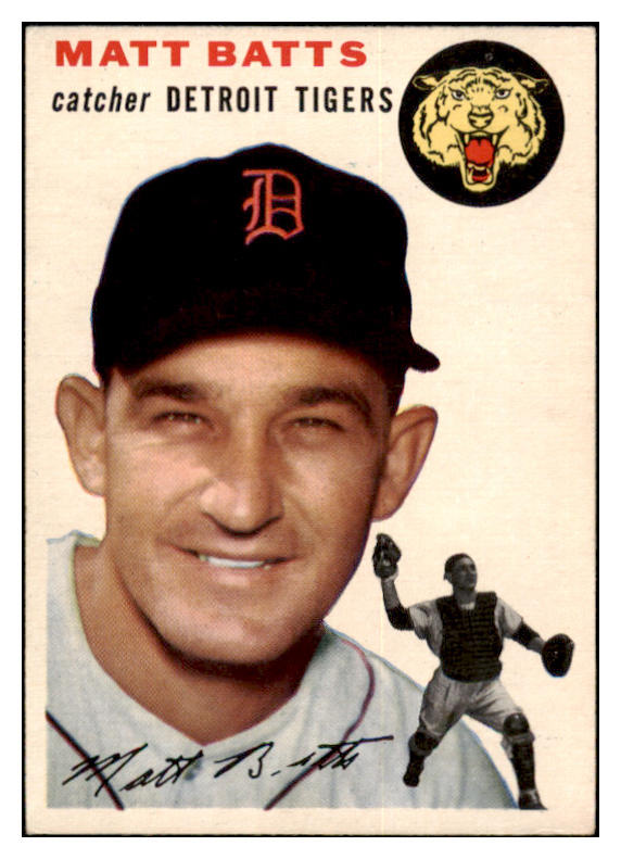 1954 Topps Baseball #088 Matt Batts Tigers EX-MT 521911