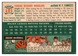 1954 Topps Baseball #101 Gene Woodling Yankees EX-MT 521923