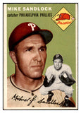 1954 Topps Baseball #104 Mike Sandlock Phillies EX-MT 521925