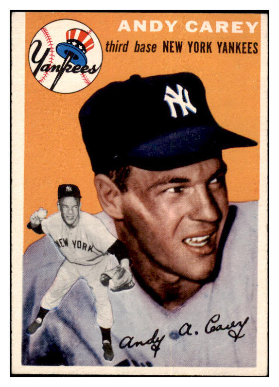 1954 Topps Baseball #105 Andy Carey Yankees VG-EX 521926