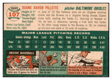 1954 Topps Baseball #107 Duane Pillette Orioles EX-MT 521929