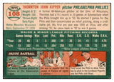 1954 Topps Baseball #108 Thornton Kipper Phillies EX-MT 521930