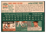 1954 Topps Baseball #111 Jim Delsing Tigers EX-MT 521933