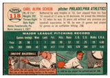 1954 Topps Baseball #118 Carl Scheib A's VG-EX 521942