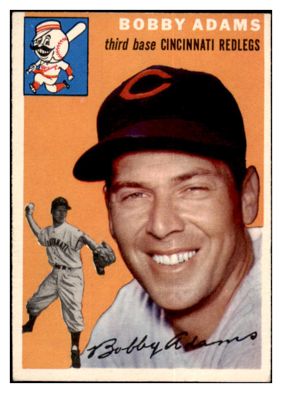 1954 Topps Baseball #123 Bobby Adams Reds EX-MT 521947