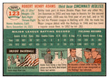 1954 Topps Baseball #123 Bobby Adams Reds EX-MT 521947