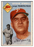 1954 Topps Baseball #127 Steve O'Neill Phillies EX-MT 521952