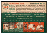 1954 Topps Baseball #133 Del Baker Red Sox EX-MT 521956