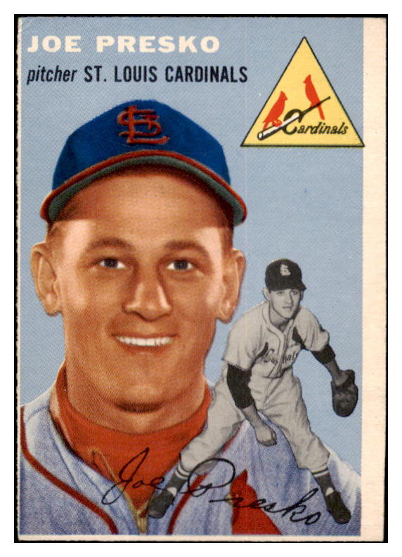 1954 Topps Baseball #135 Joe Presko Cardinals VG-EX 521958