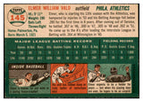 1954 Topps Baseball #145 Elmer Valo A's EX-MT 521970