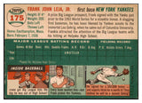 1954 Topps Baseball #175 Frank Leja Yankees EX-MT 522004