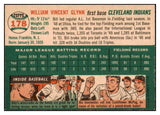 1954 Topps Baseball #178 Bill Glynn Indians EX-MT 522007