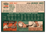 1954 Topps Baseball #188 Dave Jolly Braves EX-MT 522018