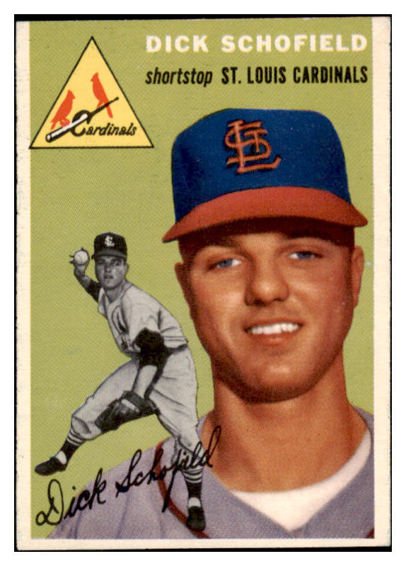 1954 Topps Baseball #191 Dick Schofield Cardinals EX-MT 522022