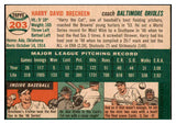 1954 Topps Baseball #203 Harry Brecheen Orioles EX-MT 522033