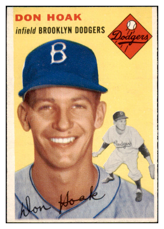 1954 Topps Baseball #211 Don Hoak Dodgers EX-MT 522041