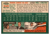 1954 Topps Baseball #215 Ed McGhee A's EX-MT 522046