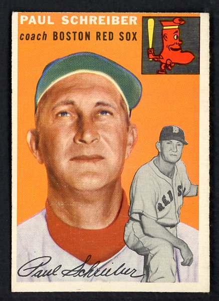 1954 Topps Baseball #217 Paul Schreiber Red Sox EX-MT 522048