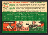 1954 Topps Baseball #217 Paul Schreiber Red Sox EX-MT 522048