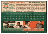 1954 Topps Baseball #219 Charlie Kress Tigers VG-EX 522050