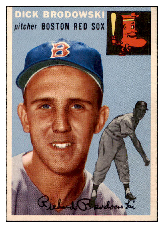 1954 Topps Baseball #221 Dick Brodowski Red Sox EX-MT 522052