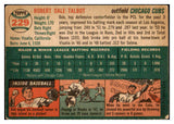 1954 Topps Baseball #229 Bob Talbot Cubs VG-EX 522062