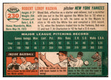 1954 Topps Baseball #230 Bob Kuzava Yankees EX-MT 522063