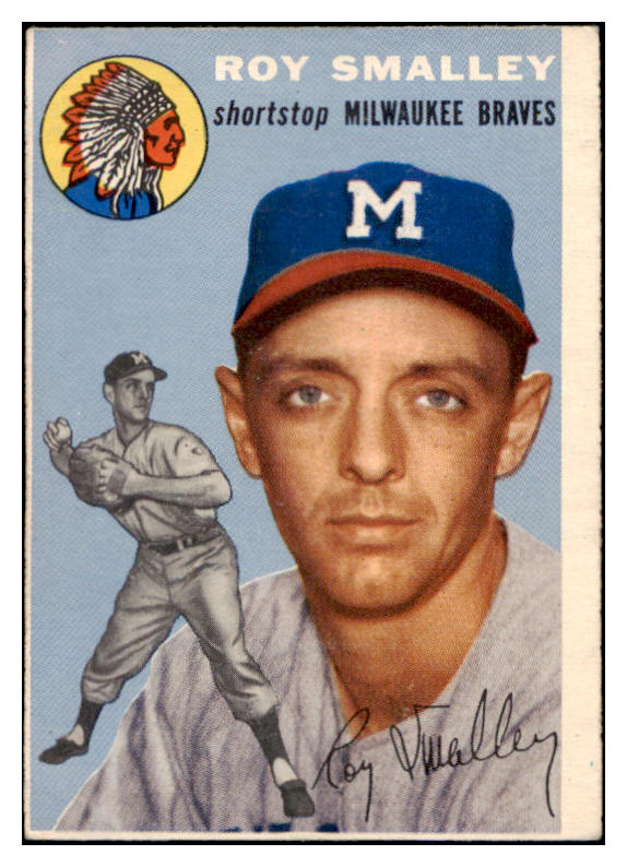 1954 Topps Baseball #231 Roy Smalley Braves VG-EX 522065