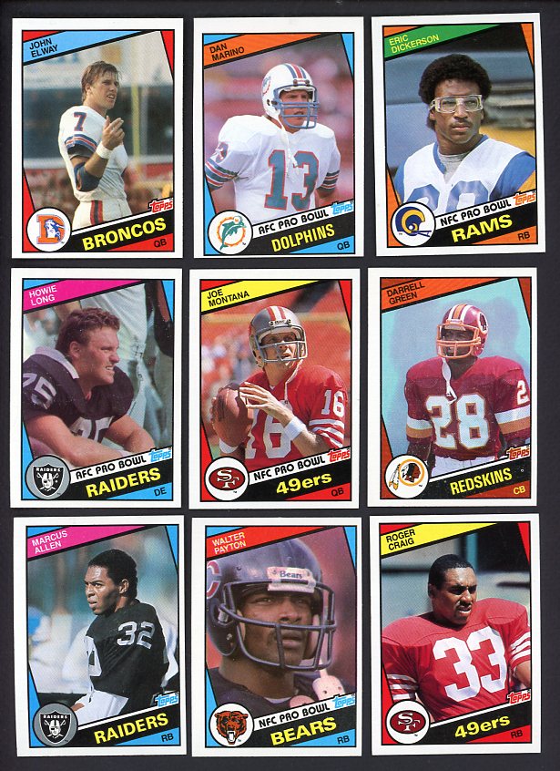 1984 Topps Football Complete Set EX-MT/NR-MT Elway Marino 522095