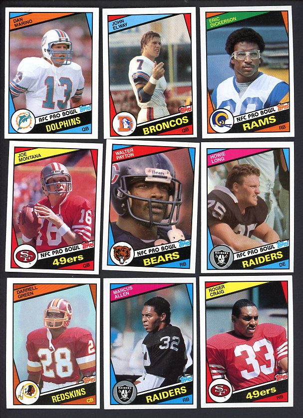 1984 Topps Football Complete Set EX-MT/NR-MT Marino Elway 522096