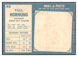 1961 Topps Football #040 Paul Hornung Packers EX 522105