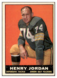 1961 Topps Football #045 Henry Jordan Packers EX+/EX-MT 522106