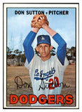 1967 Topps Baseball #445 Don Sutton Dodgers EX 522116