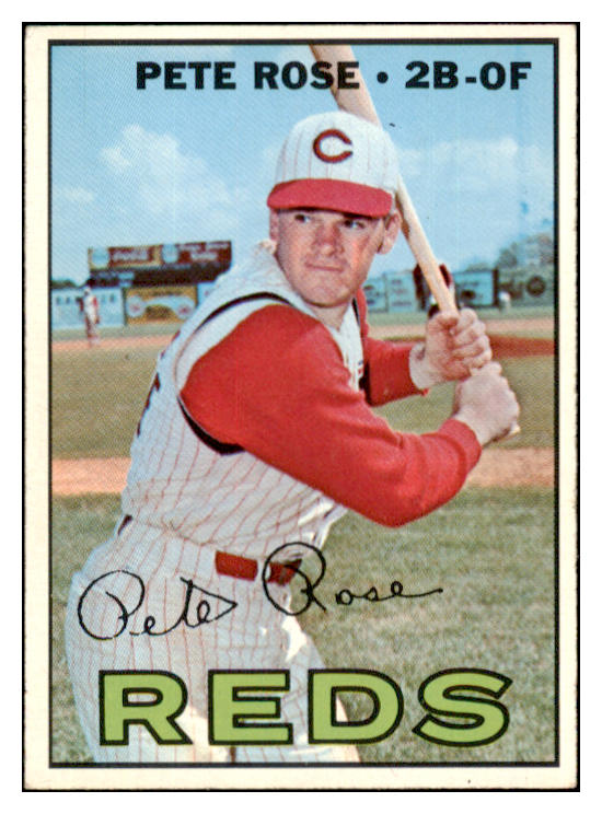 1967 Topps Baseball #430 Pete Rose Reds EX 522117