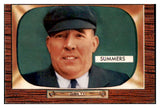 1955 Bowman Baseball #317 William Summers Umpire EX-MT 522120