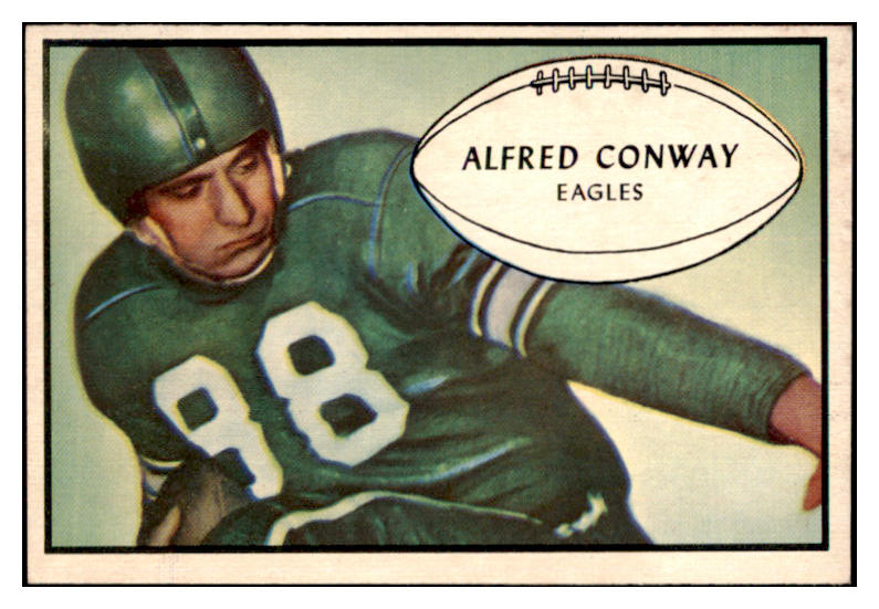 1953 Bowman Football #052 Al Conway Eagles EX-MT 522123