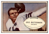 1953 Bowman Football #085 George Ratterman Browns EX+/EX-MT 522124