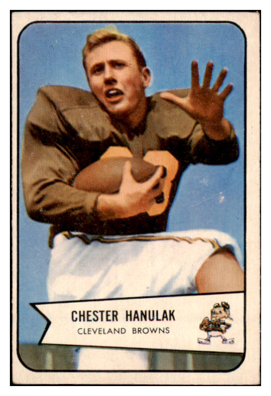 1954 Bowman Football #090 Chet Hanulak Browns EX-MT 522125