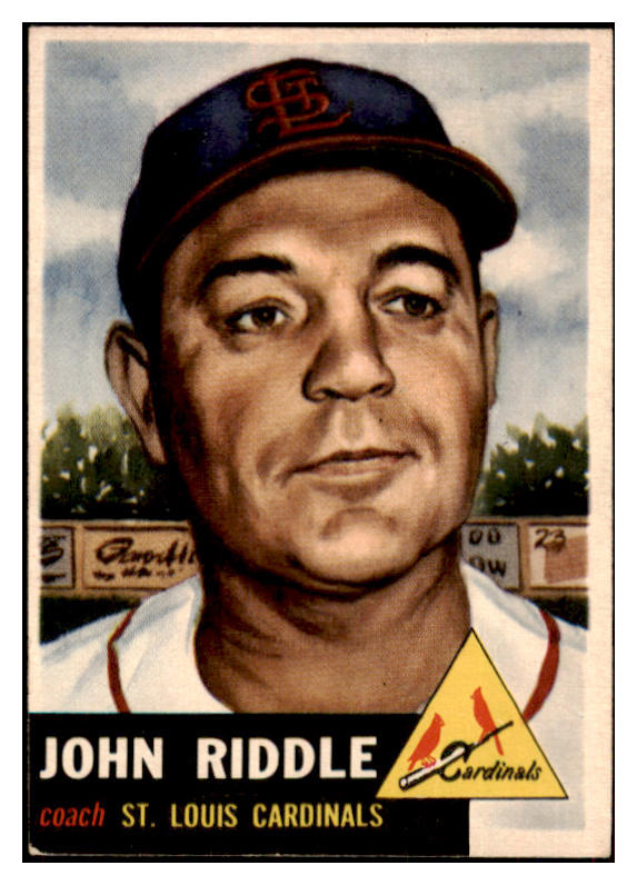 1953 Topps Baseball #274 John Riddle Cardinals EX+/EX-MT 522129