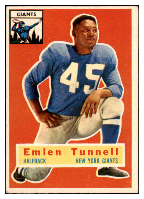 1956 Topps Football #017 Emlen Tunnell Giants VG-EX 522140