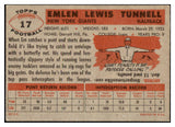 1956 Topps Football #017 Emlen Tunnell Giants VG-EX 522140