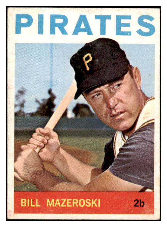 1964 Topps Baseball #570 Bill Mazeroski Pirates VG-EX 522144