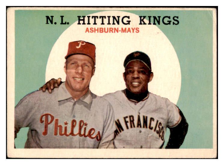 1959 Topps Baseball #317 Willie Mays Richie Ashburn VG 522145