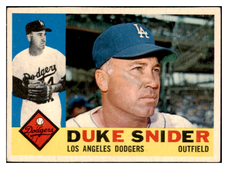 1960 Topps Baseball #493 Duke Snider Dodgers FR-GD 522148