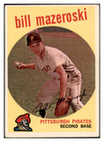 1959 Topps Baseball #415 Bill Mazerosoki Pirates VG-EX 522151