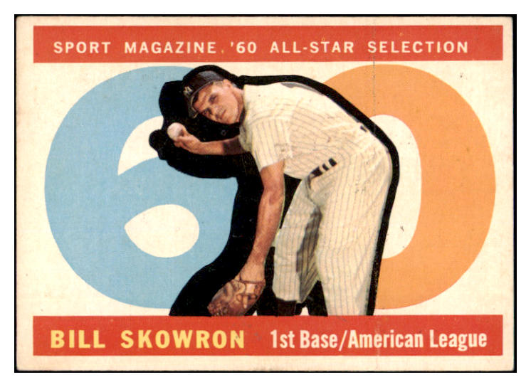 1960 Topps Baseball #553 Bill Skowron A.S. Yankees EX 522152