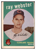 1959 Topps Baseball #531 Ray Webster Indians GD-VG 522159