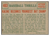 1959 Topps Baseball #463 Al Kaline IA Tigers VG-EX 522160