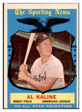 1959 Topps Baseball #562 Al Kaline A.S. Tigers VG 522170