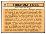 1963 Topps Baseball #068 Duke Snider Gil Hodges VG 522172